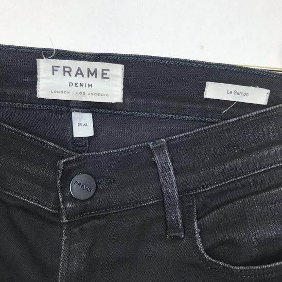 Frame Le Garçon Skinny Distressed Jeans size 24 - Picture 5 of 8